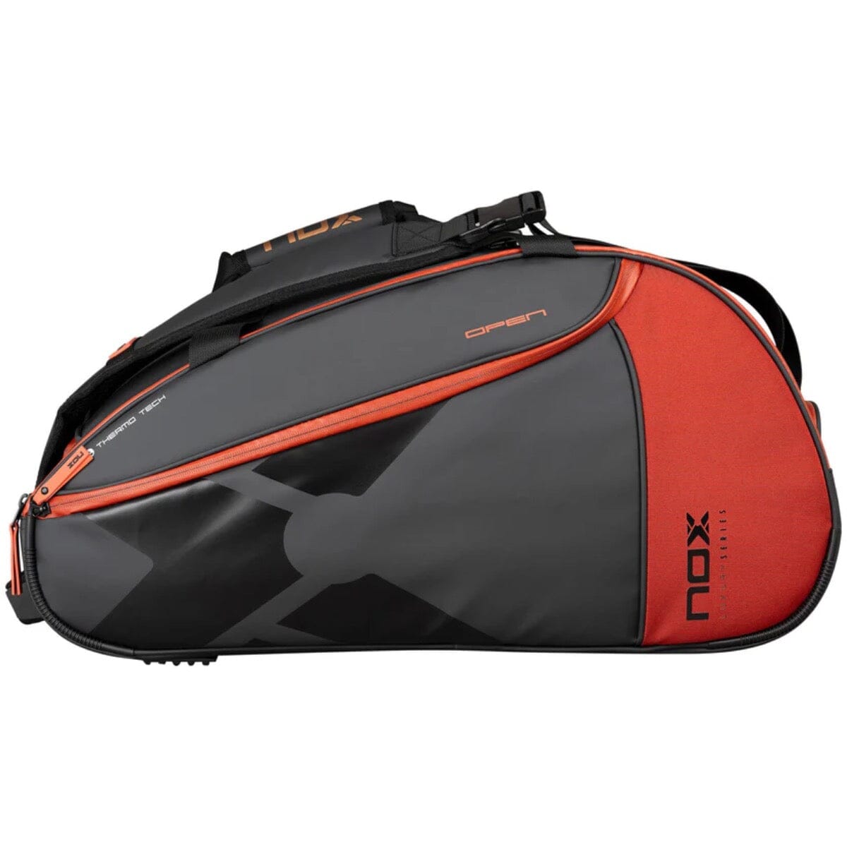 Nox Luxury Open Series Padelbag Black Red