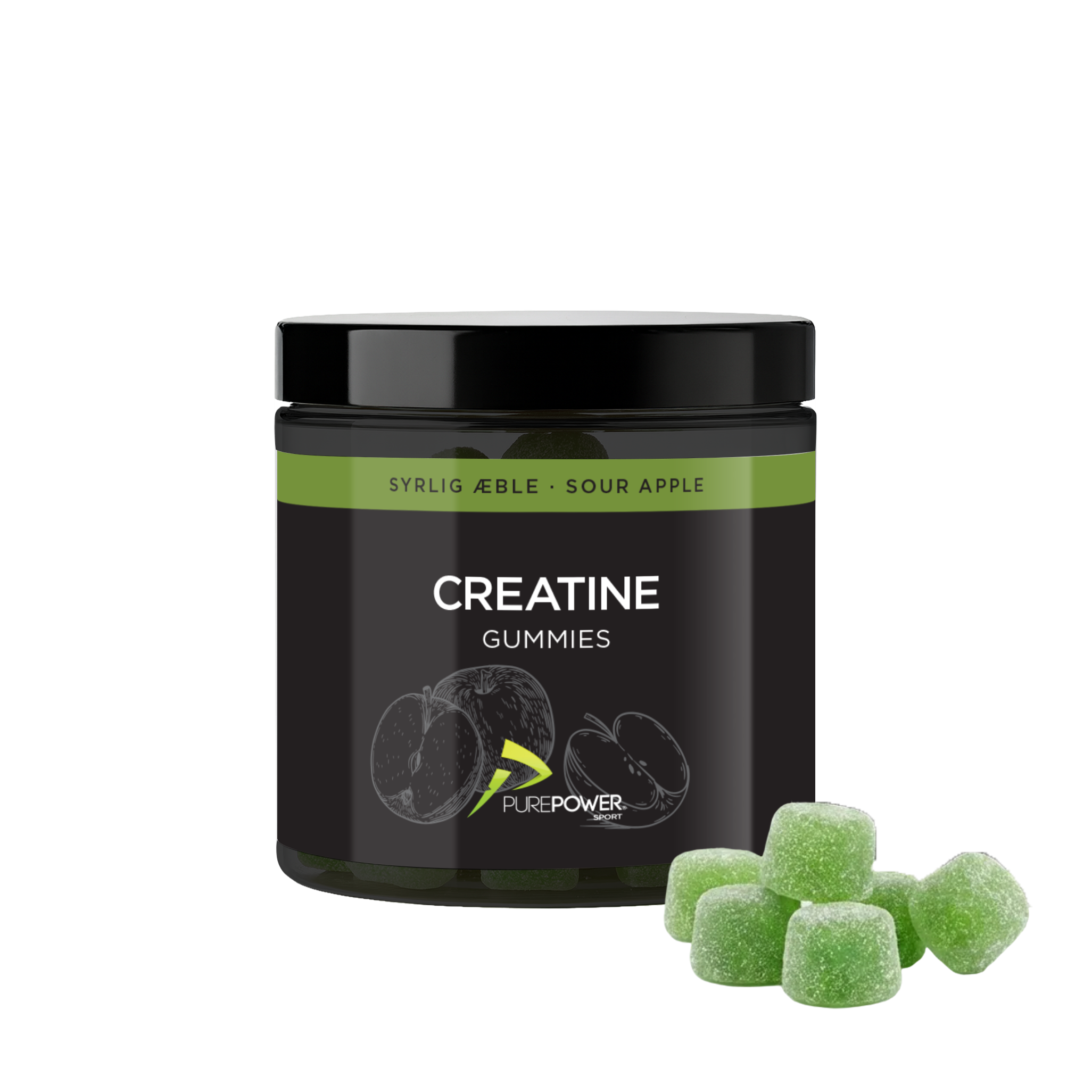 Creatine Gummies Sour Apple 60 Stk