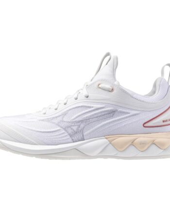 Mizuno Wave Luminous   Women White Aleutian Cloud Pink Old