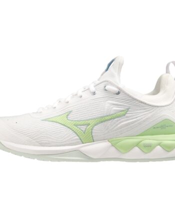 Mizuno Wave Luminous   Women White Glacial Patgreen Old