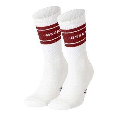 Osaka Strømper  -pak  White Dark Red  45-47