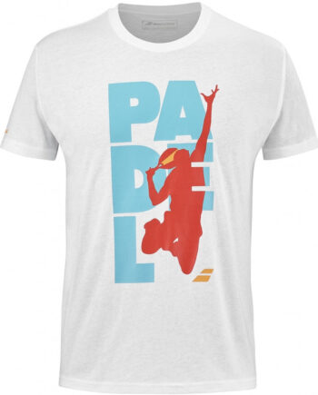 Babolat Padel Cotton Tee Men White