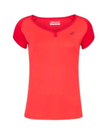 Babolat Play Cap Sleeve Dame Top  Red