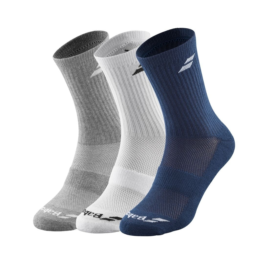 Babolat Strømper -pak White Estate Blue Grey 35-38