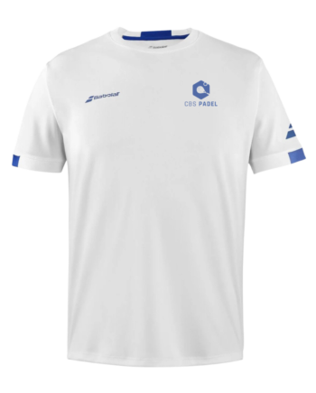 Babolat   Cbs Padel Play Crew Neck Tee  White