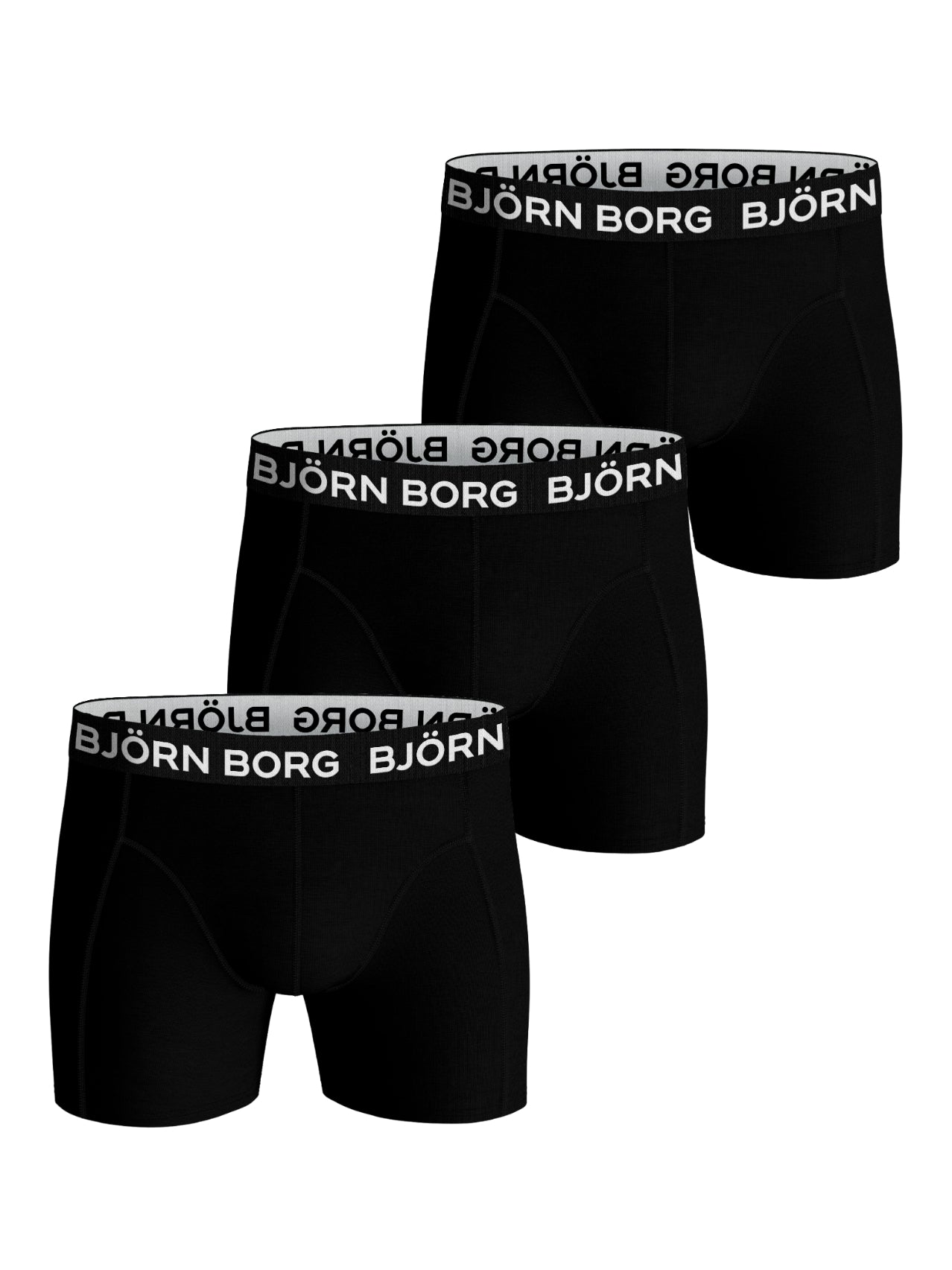 Björn Borg Cotton Stretch Boxershorts -pak Black