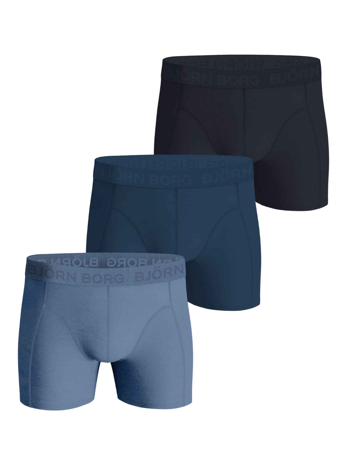 Björn Borg Cotton Stretch Boxershorts -pak Blue Navy Black