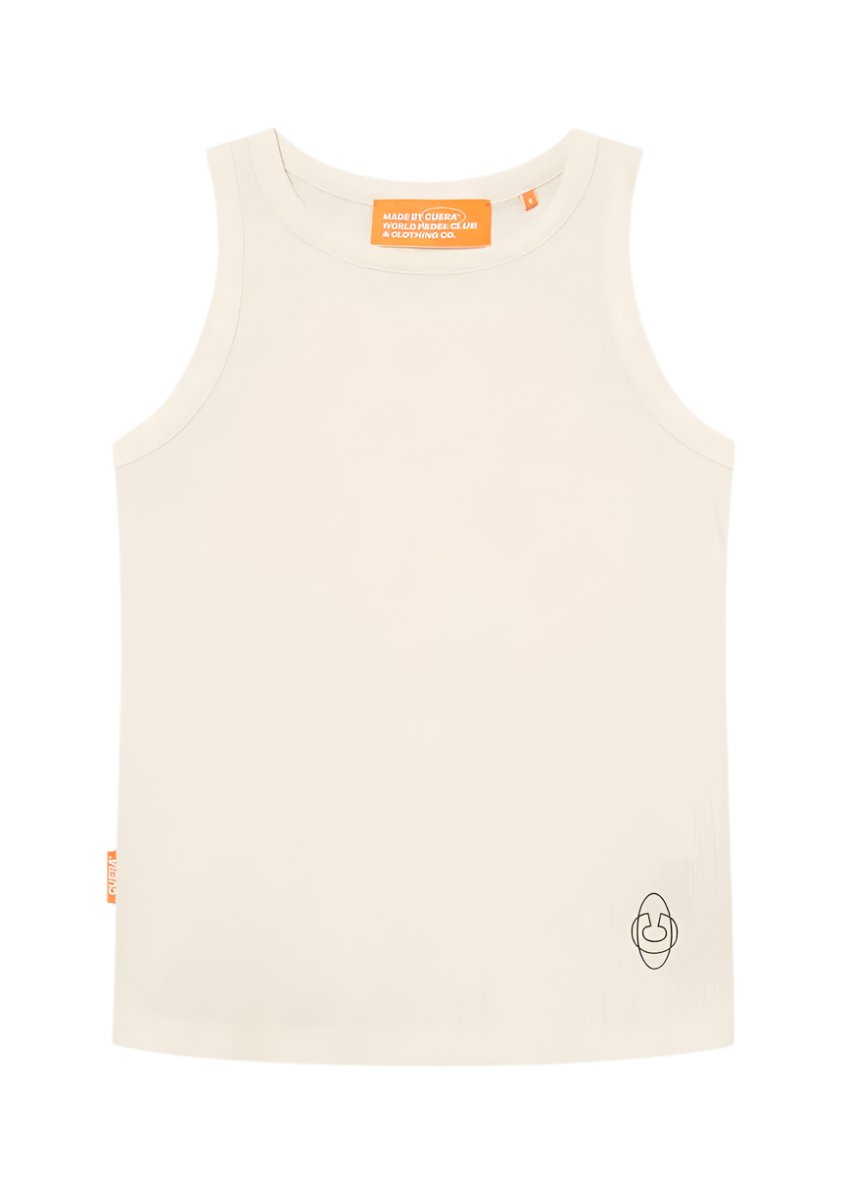 Cuera Active Rib Tank Top Off White Xs