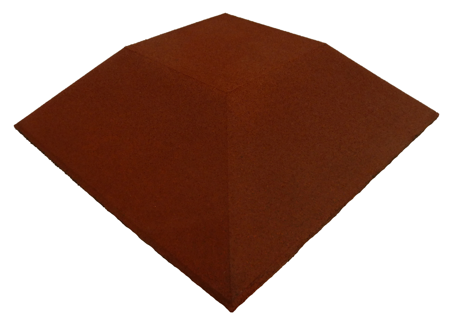 Ergofloor Ergoplay Impact Gummifliser Faldunderlag Hjørne 500x500x90 Mm Rød