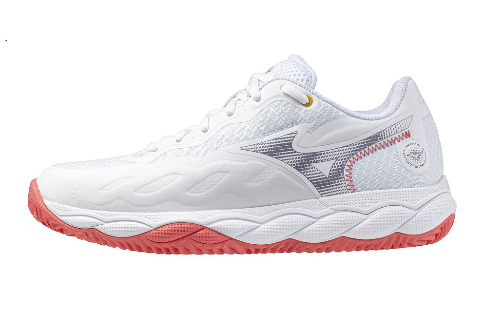 Mizuno Wave Enforce Court Cc White Blue Granite Calypso Core 37
