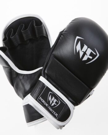 Nordic Fighter Mma Handsker Shooto Gloves Pro Black Kunstlæder Large