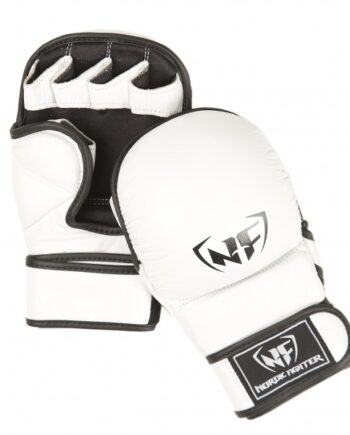 Nordic Fighter Mma Handsker Shooto Gloves Pro White Kunstlæder  -large