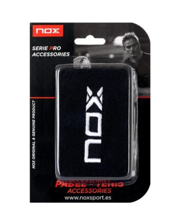 Nox Wristbands    Stk  Black    White Logo