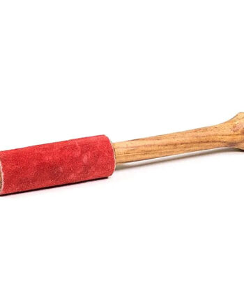 Rubbing Stick Til Syngeskål   Ruskind V15  Rød