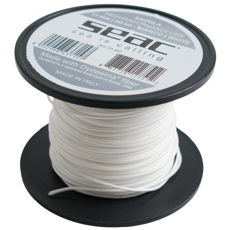 Seac Dyneema Mm 50 Waxed Hvid