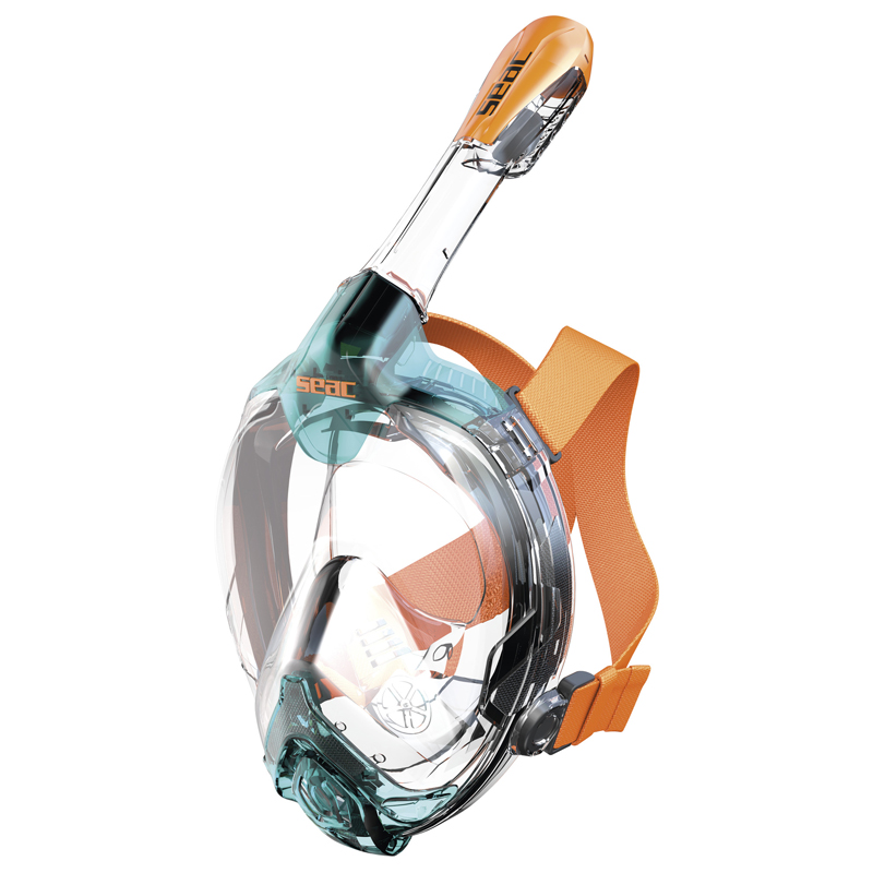 Seac Fullface Maske Libera Blå Klar Orange