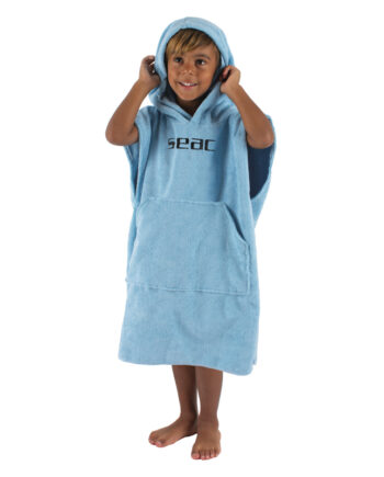 Seac Junior Poncho Lyseblå