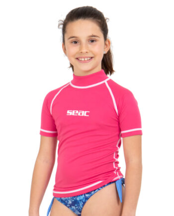 Seac Rash Guard  -sun Kortærmet Pige Pink