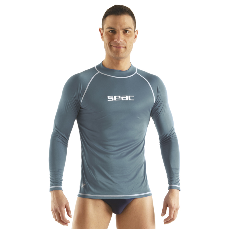Seac Rash Guard -sun Lang Herre Grå