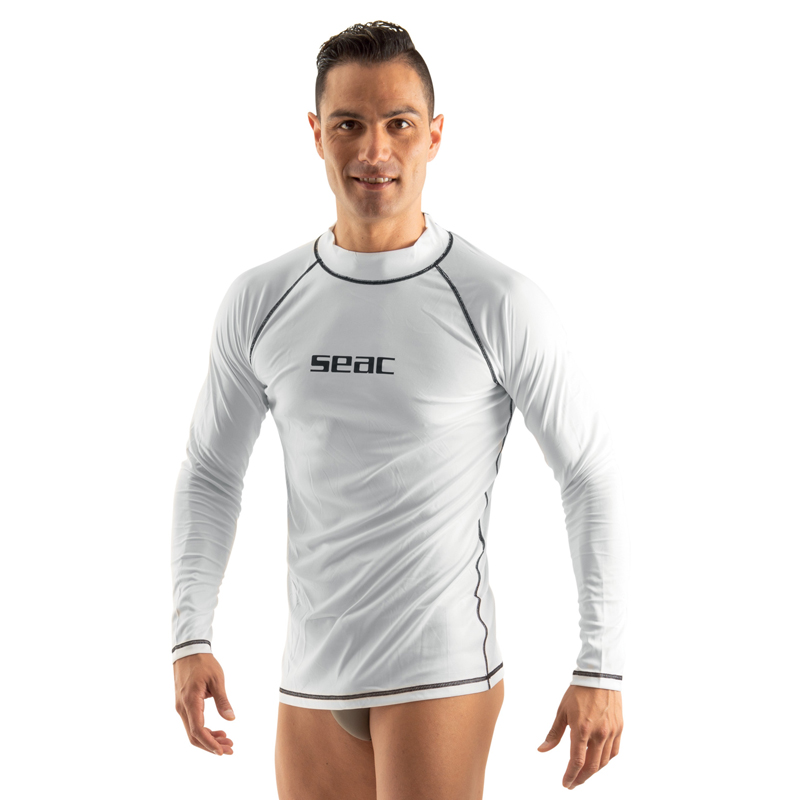 Seac Rash Guard -sun Lang Herre Hvid