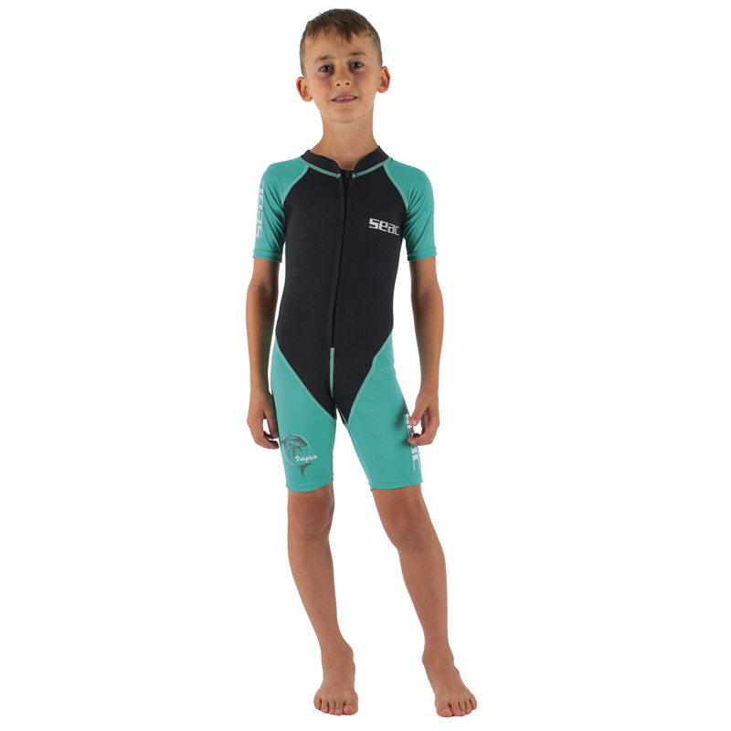 Seac Shorty Dolphin Sort Turkis Mm
