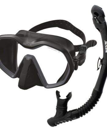 Seac Snorkelsæt Icona   Reverse Dry Sort Antracite