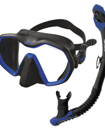 Seac Snorkelsæt Icona   Reverse Dry Sort Blå