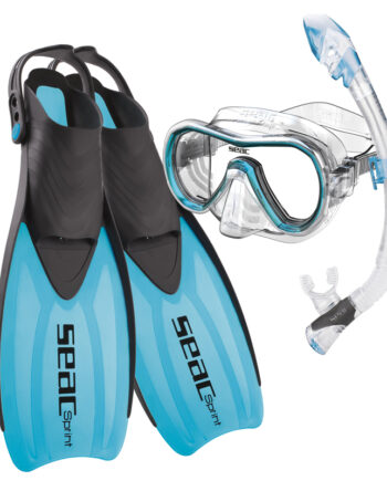 Seac Snorkelsæt Tris Sprint Dry Blå