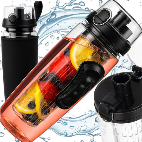 Vandflaske Med Frugtsigte 1000 Ml