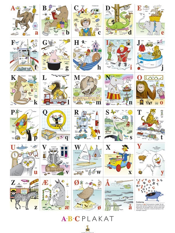 Abc-plakat Og 123-plakat