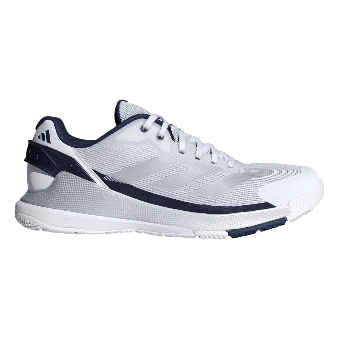Adidas Crazyquick Ls Men Padelsko  Cloud White Silver Metallic Dark Blue  41
