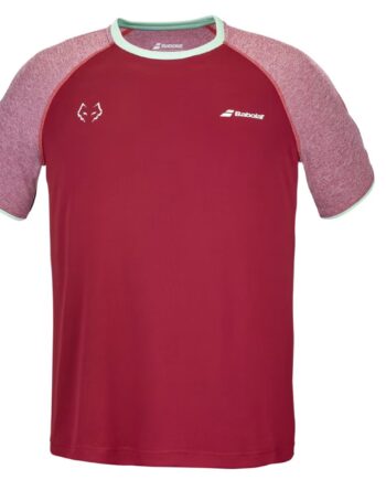 Babolat Crew Neck Tee Juan Lebron  Red Dahlia