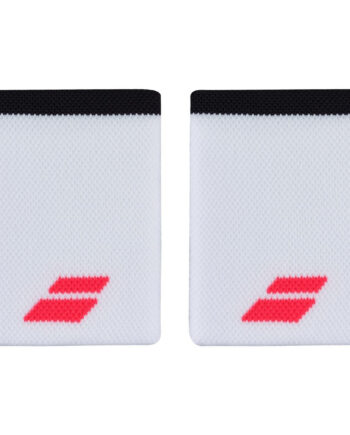 Babolat Logo Jumbo Wristbands   -pak  White Red