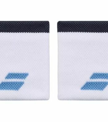 Babolat Logo Wristbands   -pak  White Drive Blue