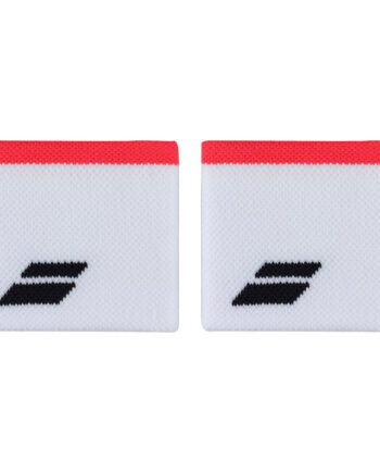 Babolat Logo Wristbands   -pak  White Red