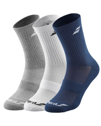 Babolat Strømper  -pak  White Estate Blue Grey  35-38