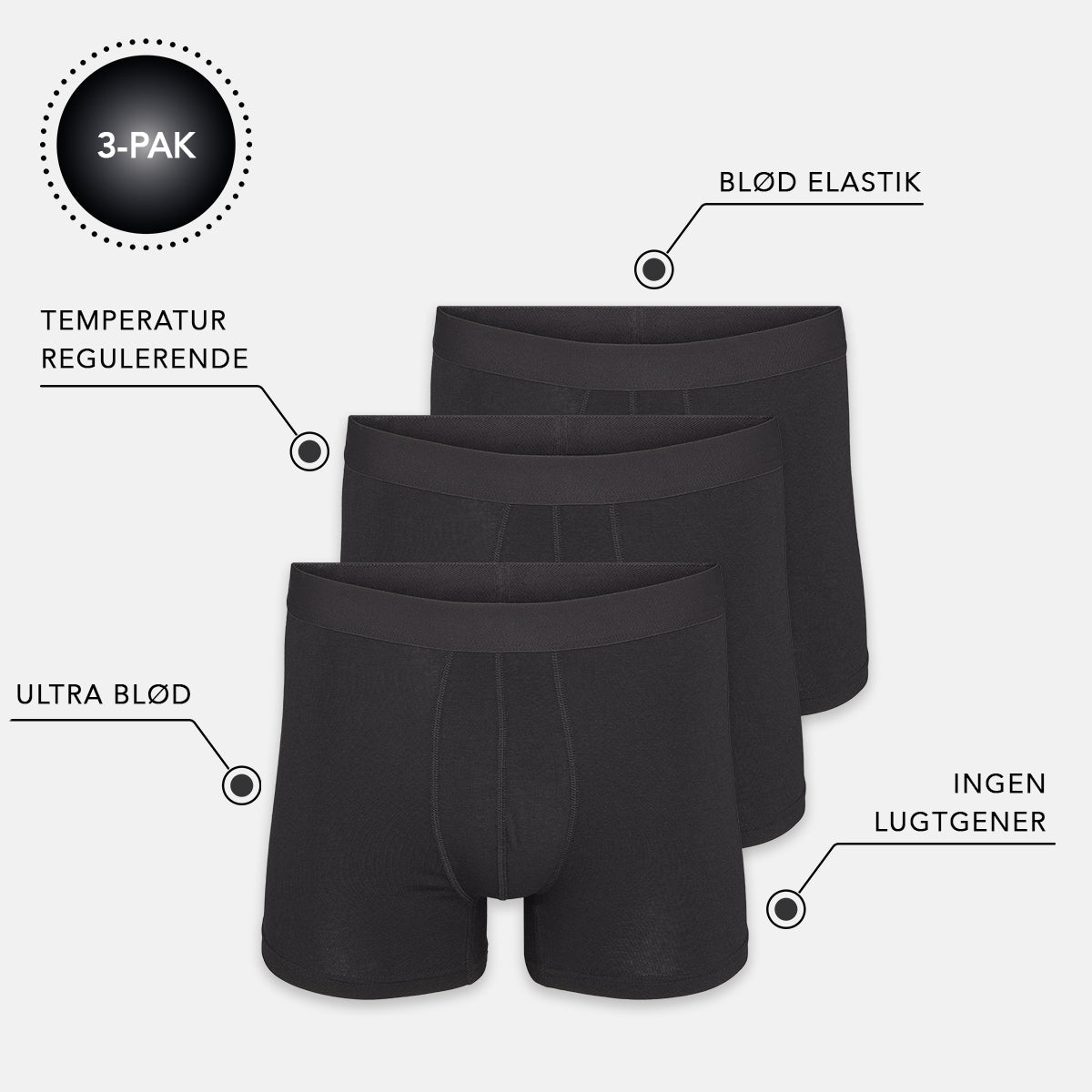 Bambus Boxershorts Iq Sox Par Large