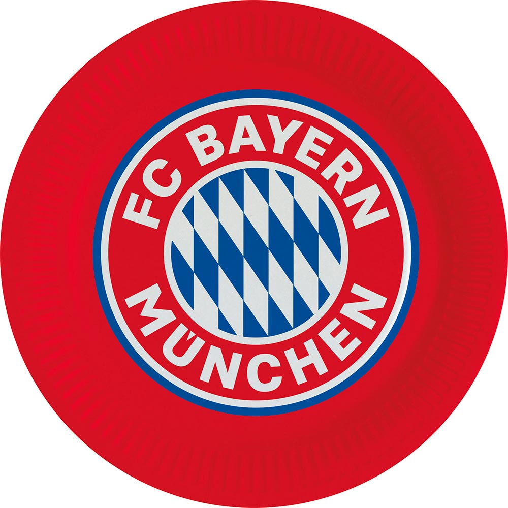 Bayern München Paptallerkner   Stk 23cm