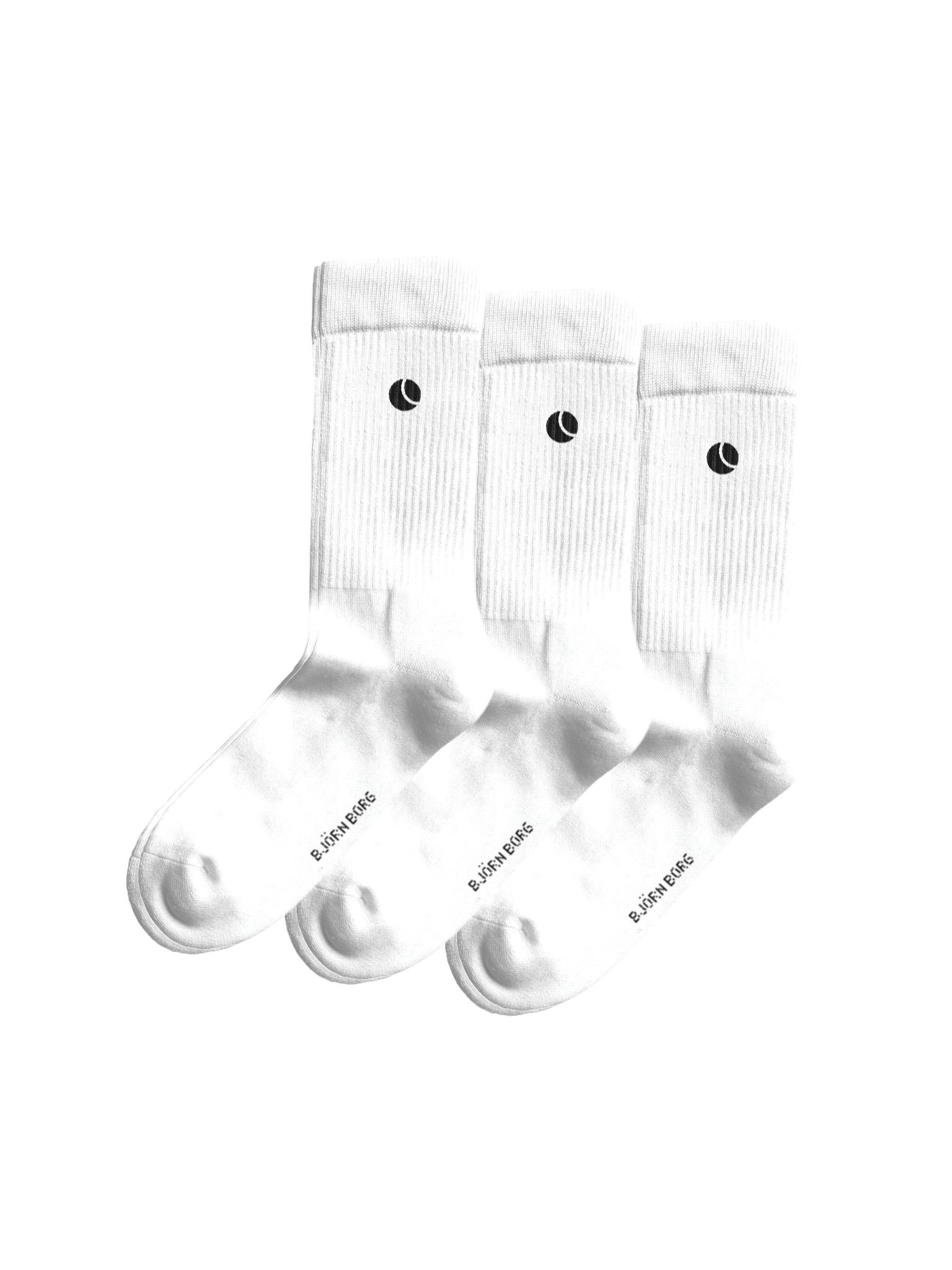 Björn Borg Classic Crew Sock -pak White 36-40