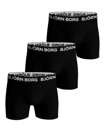 Björn Borg Cotton Stretch Boxershorts   -pak  Black