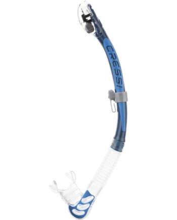 Cressi Alpha Ultra Dry Snorkel Klar   Blå   Azur