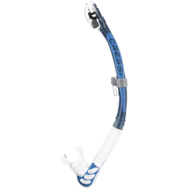 Cressi Alpha Ultra Dry Snorkel Klar   Blå   Azur