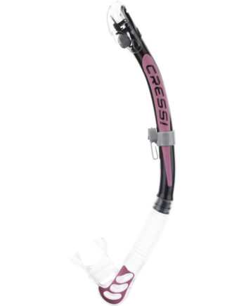 Cressi Alpha Ultra Dry Snorkel Klar   Sort   Pink