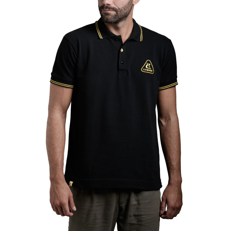 Cressi Cressi 1946 Polo Herre Sort   Gul