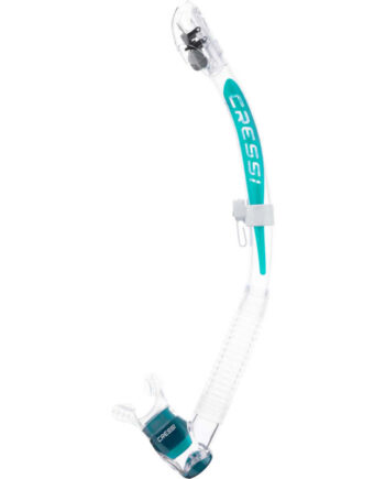 Cressi Itaca Ultra Dry Snorkel Klar Aquamarine