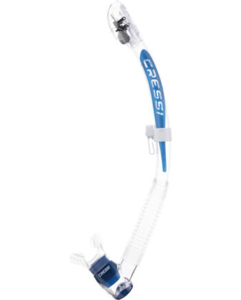 Cressi Itaca Ultra Dry Snorkel Klar Blå Metal