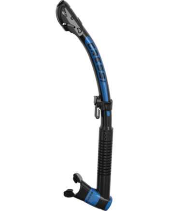 Cressi Itaca Ultra Dry Snorkel Sort Blå Metal