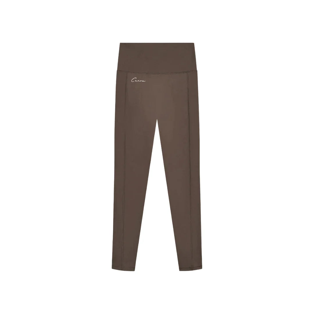 Cuera Active Logo Tights Long  Dark Brown  Xs