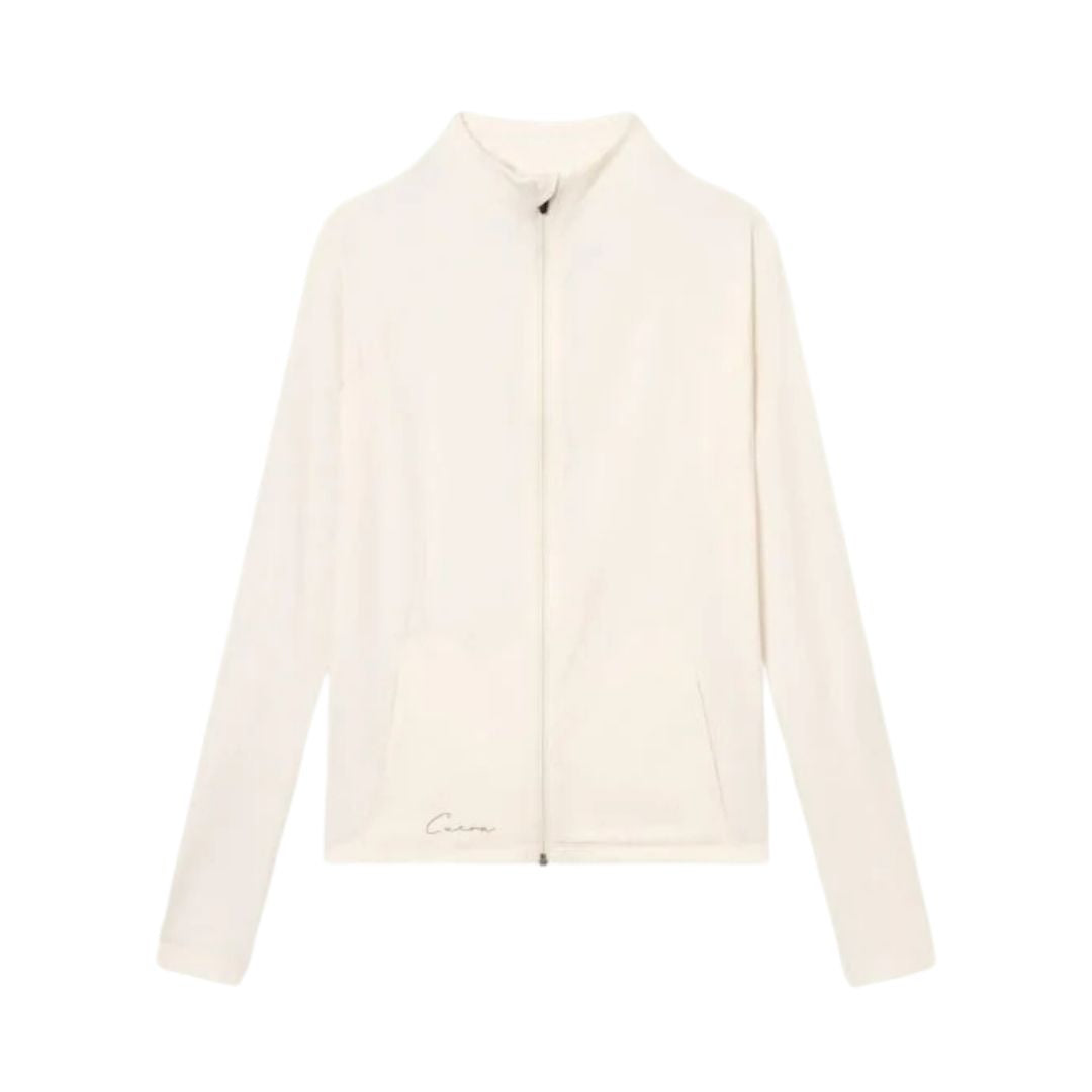 Cuera Active Zip Cardigan  Off White  Xs
