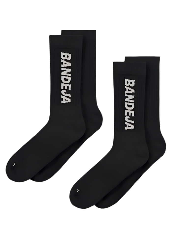 Cuera Bandeja Padel Strømper   -pak  Black Sand  36-40